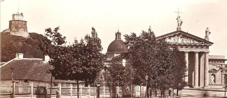 Vilniaus katedros nuotrauka - devynioliktas amžius